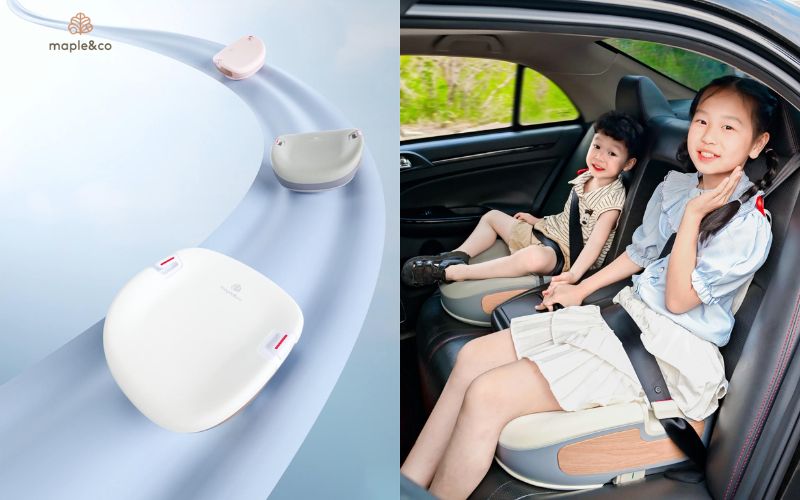 Bảng màu pastel của ghế booster Maple&Co