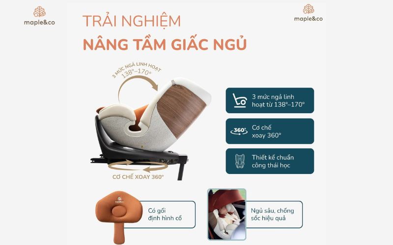 Ghế trẻ em Maple&Co thiết kế tinh tế, hiện đại